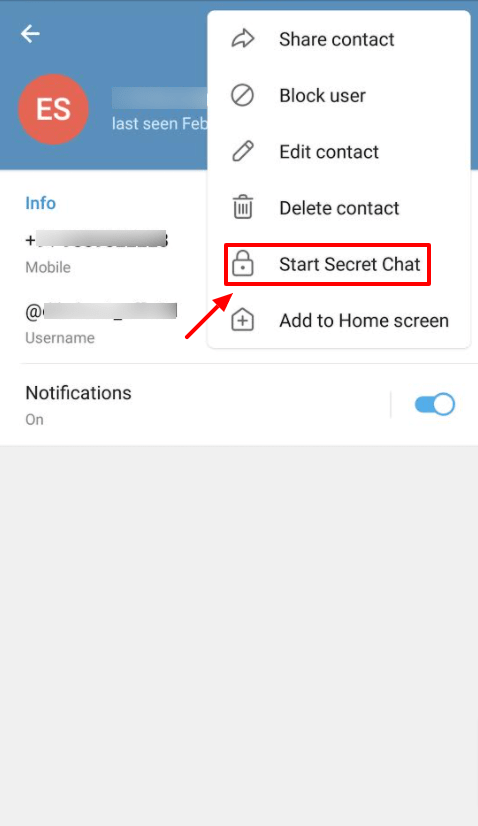 خيار Telegram Secret Chat-min